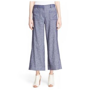 Theory Livdale Tierra Crop Denim Flare Pants